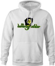 funny Buffering Soldier reggae music men's white hoodie 