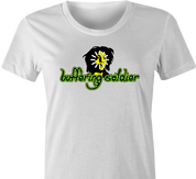 funny Buffering Soldier reggae music women's white t-shirt 