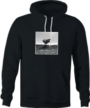 funny Bulldozer Jumping A Ramp Cool black hoodie