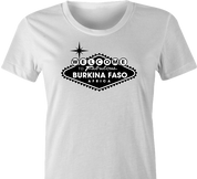 Funny las vegas sign women's white t-shirt