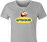 funny Butterbean Heavy Weight Boxer Butterball Mashup t-shirt women's Ash Grey