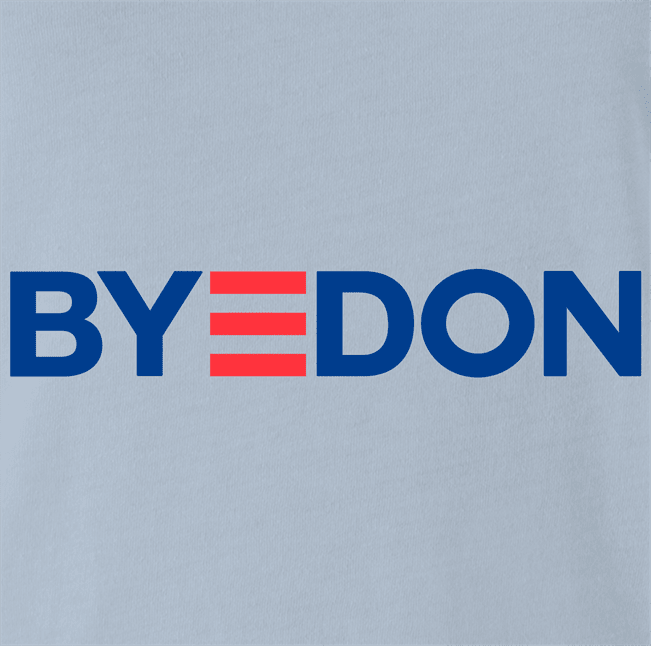 Funny Joe Biden campaign logo shirt | Bye Donald Trump Parody light blue Men's T-Shirt