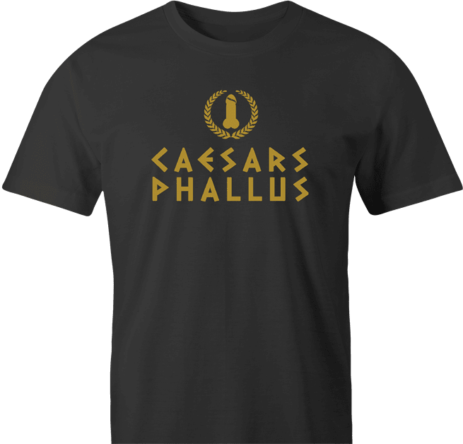 Funny Caesars Phallus Las Vegas Casino Penis Reference Men's black T-Shirt