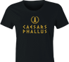 Funny Caesars Phallus Las Vegas Casino Penis Reference women's black T-Shirt