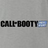 funny Booty Call - Call Of Booty video game Mashup men's grey t-shirt