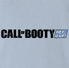 funny Booty Call - Call Of Booty video game Mashup men's light blue t-shirt
