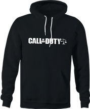 funny Call Of Jury Duty video games parody men's black hoodie