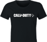 funny Call Of Jury Duty video games parody women's black t-shirt