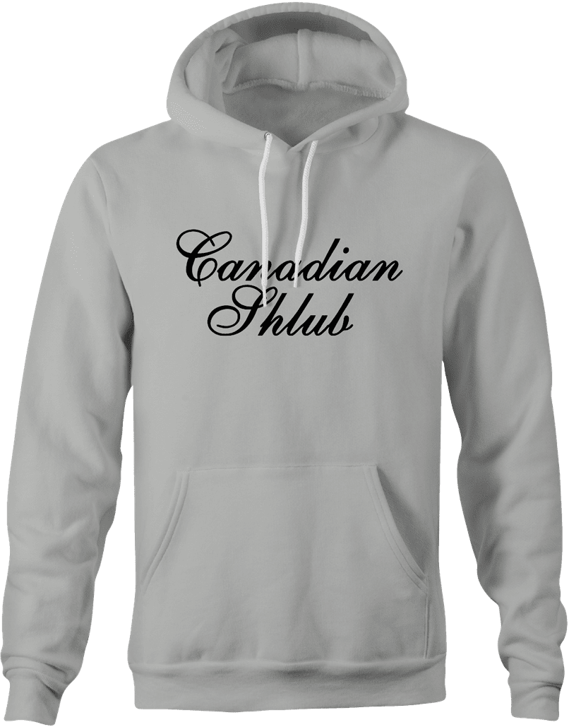 canadian shlub canada whiskey grey men's hoodie