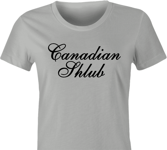 canadian shlub canada whiskey grey women's t-shirt