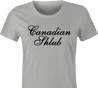canadian shlub canada whiskey grey women's t-shirt