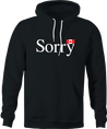 funny Canadian Sorry Canada black hoodie