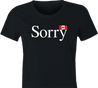 funny Canadian Sorry Canada women's black