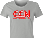 Funny Cancel Culture fake news women's grey T-Shirt