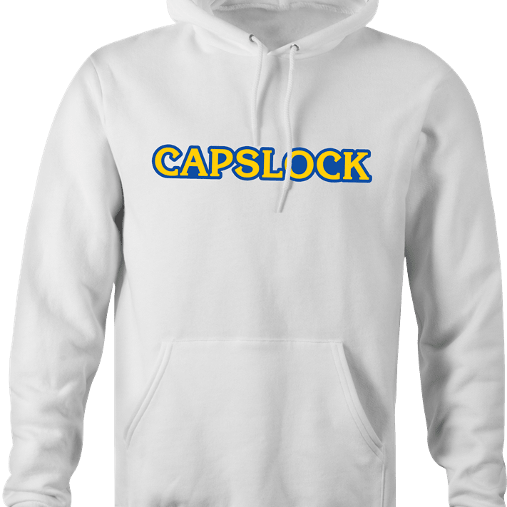 Funny Japanese video game company Parody men's white hoodie