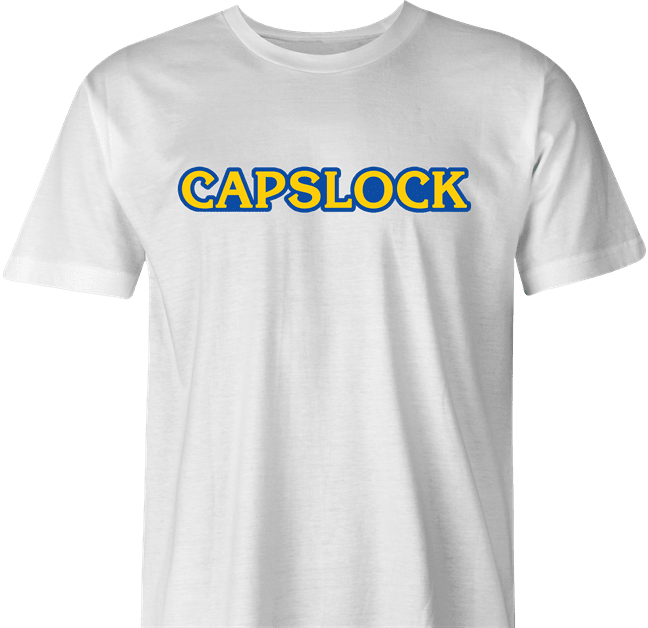 Funny Japanese video game company Parody men's white T-Shirt