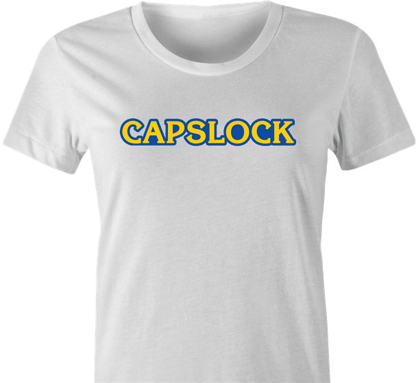 Funny Japanese video game company Parody women's white T-Shirt