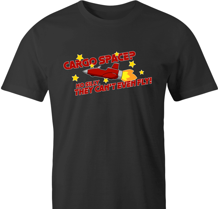 funny Cargo Space Play On Words jared zimmerman car-fix tv show men's t-shirt