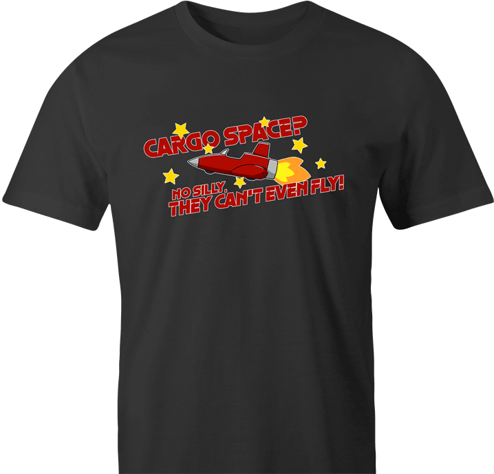 funny Cargo Space Play On Words jared zimmerman car-fix tv show men's t-shirt
