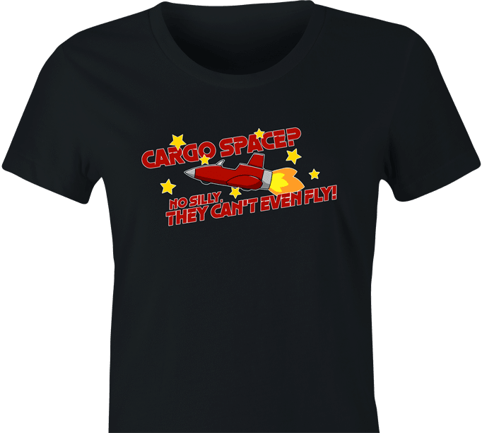 funny Cargo Space Play On Words jared zimmerman car-fix tv show women's black