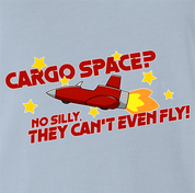 funny Cargo Space Play On Words jared zimmerman car-fix tv show Light Blue T-Shirt