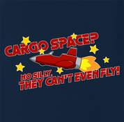 funny Cargo Space Play On Words jared zimmerman car-fix tv show Navy t-shirt