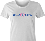 Funny Carole tiger ice cream logo Mashup Parody T-Shirt White women's