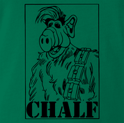 alf chewbacca men's green mashup t-shirt 
