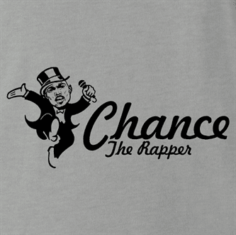 Funny chance monopoly card rap music men's grey t-shirt 
