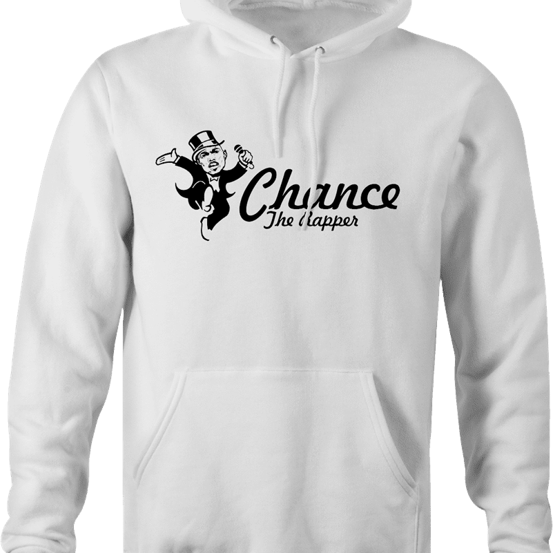 Funny chance monopoly card rap music men's white hoodie