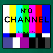 funny Channel 0 classic TV green t-shirt