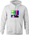 funny Channel 0 classic TV white hoodie