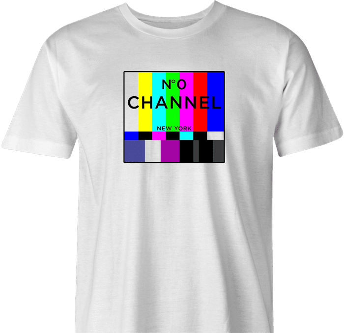 funny Channel 0 classic TV white men's t-shirt