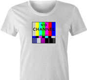 funny Channel 0 classic TV white women's t-shirt