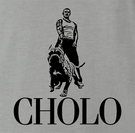 funny cholo mexican pitbull men's grey t-shirt 