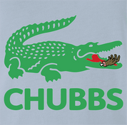 Happy Gilmore Chubbs Peterson Parody t-shirt light blue