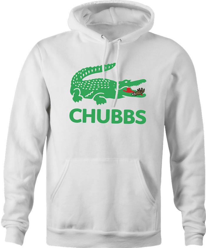 Happy Gilmore Chubbs Peterson Parody white hoodie