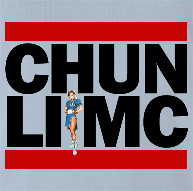 OG hip-hop men's light blue mashup t-shirt 