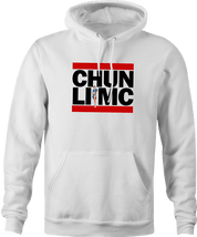 funny martial arts video game / OG hip-hop men's white mashup hoodie
