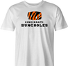 Funny men's white Cincinnati Bungholes parody t-shirt