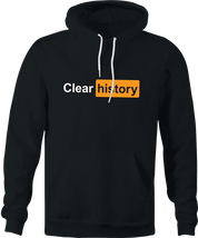 funny men's black porn website parody hoodie