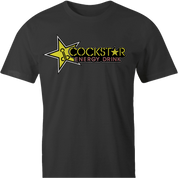 Funny Cock star energy drink parodyblack t-shirt men's
