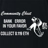 funny Ethereum ETH cryptocurrency board game t-shirt men's black