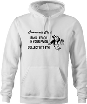 funny Ethereum ETH cryptocurrency board game hoodie men's white 
