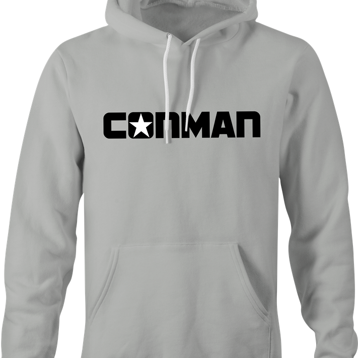 Funny ConMan All Star Parody T-Shirt Ash Grey Hoodie