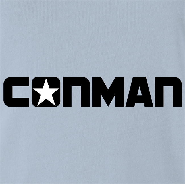 Funny ConMan All Star Parody Light Blue T-Shirt