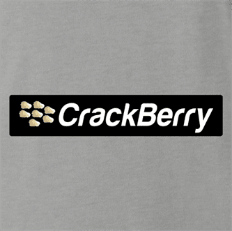 Funny crackberry men's grey cell phone parody t-shirt