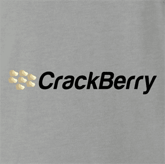 Funny Crackberry cell phone t-shirt men's grey