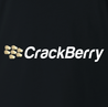 Funny Crackberry cell phone t-shirt men's black