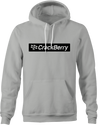 Funny crackberry men's grey cell phone parody hoodie